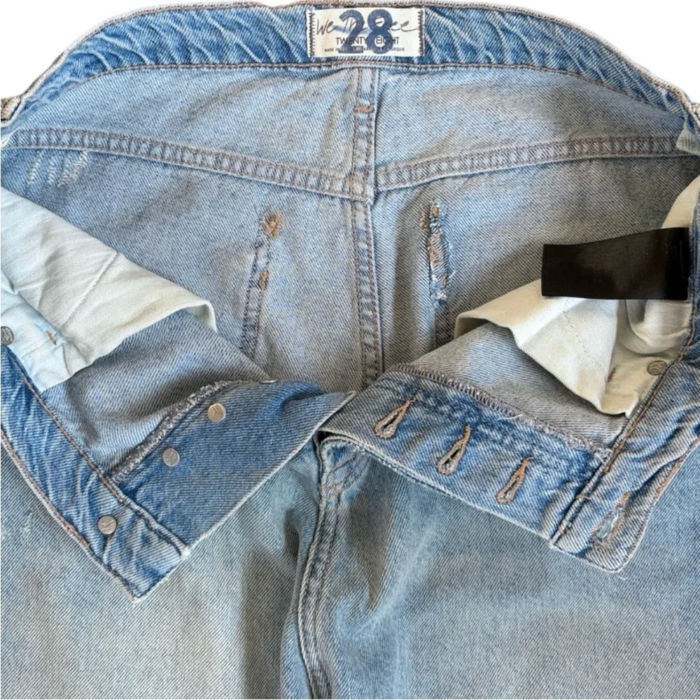 Free People Button Fly Relaxed Fit High Rise Jeans Size 28